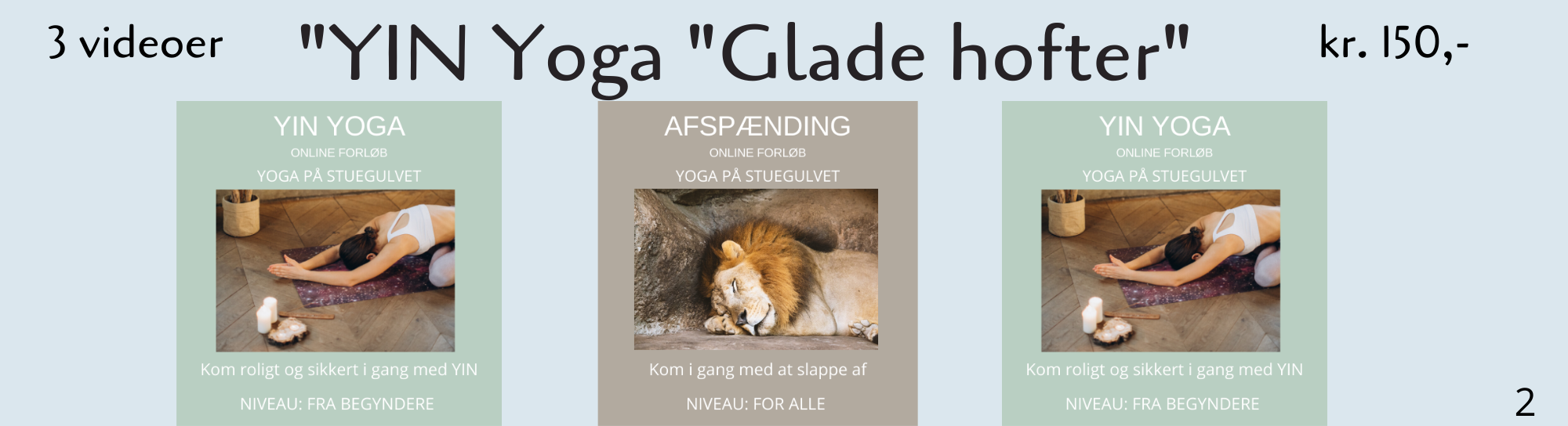 Yin yoga. Glade hofter. Online Yoga pakke 12 JA TAK