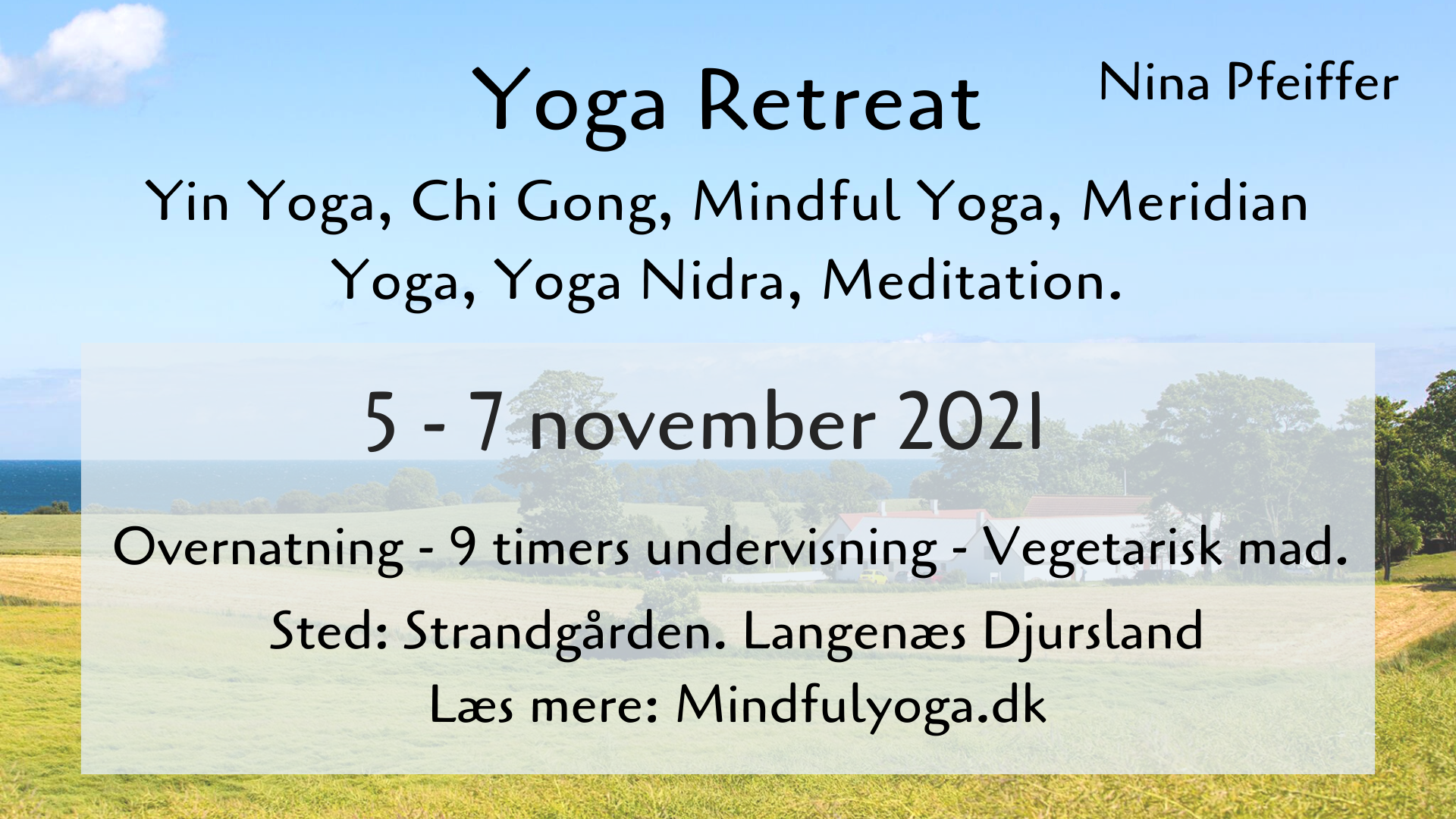 Yoga retreat Nina Pfeiffer 2021 november