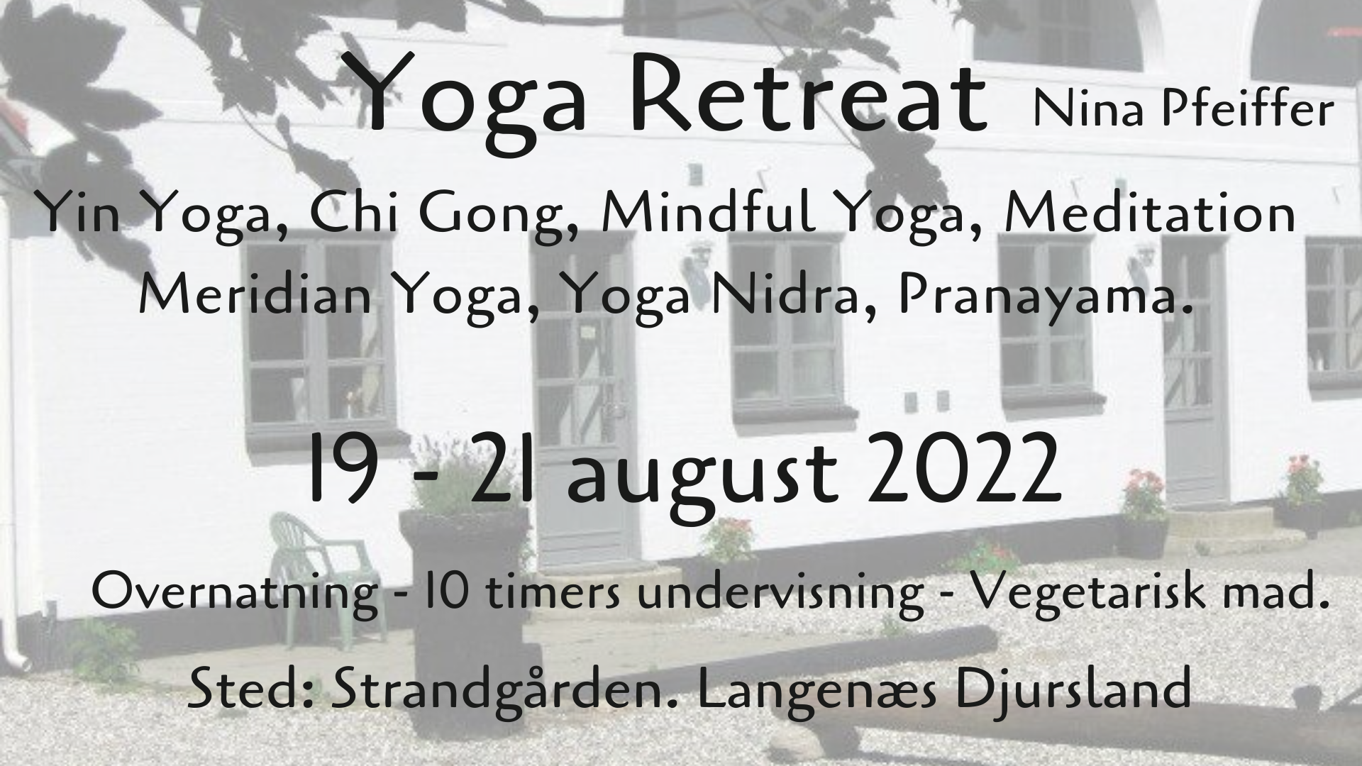 Nina Pfeiffer Yoga Retreat august 2022